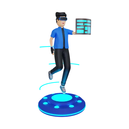 Metaverse technology  3D Illustration