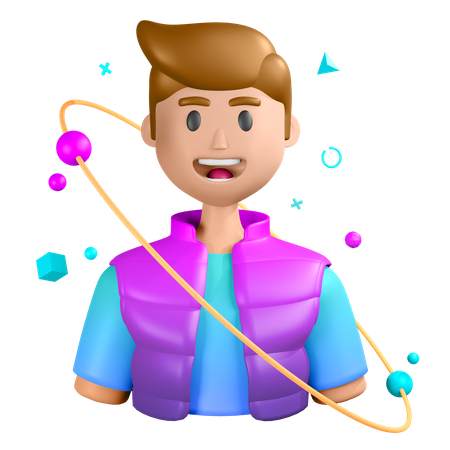 Metaverse User  3D Icon