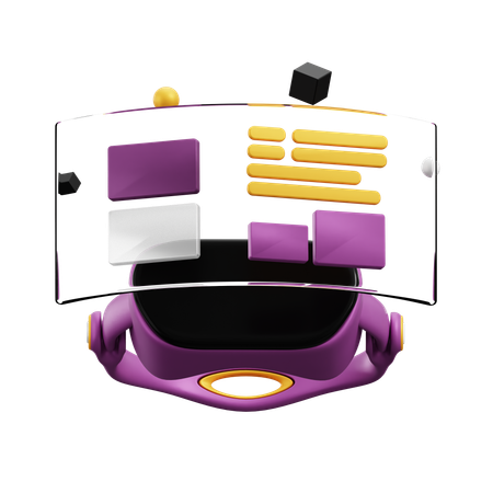 Metaverso  3D Icon