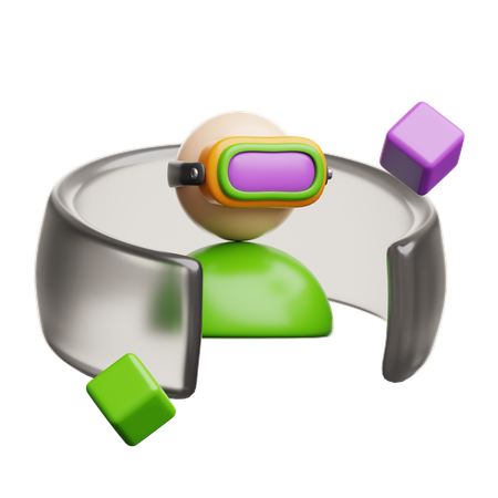 Metaverso  3D Icon