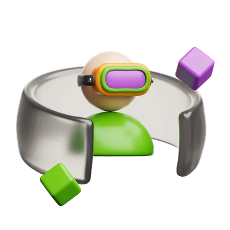 Metaverso  3D Icon
