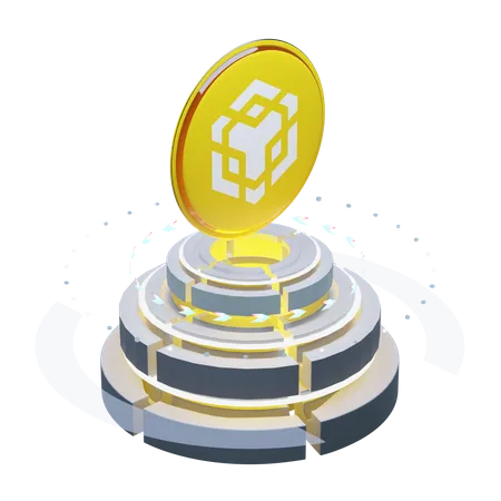 Metaverso BNB (BNB)  3D Illustration