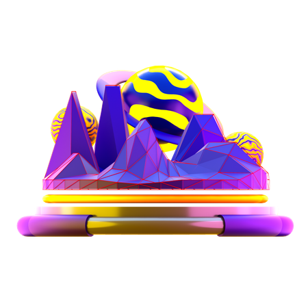 Tierra metaversa  3D Icon