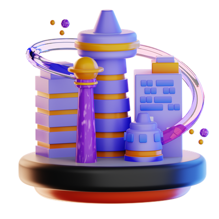 Tierra metaversa  3D Icon