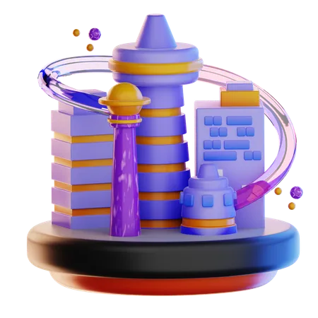 Tierra metaversa  3D Icon