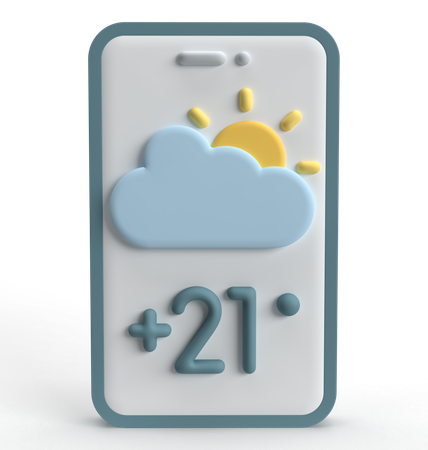 Application Météo  3D Icon