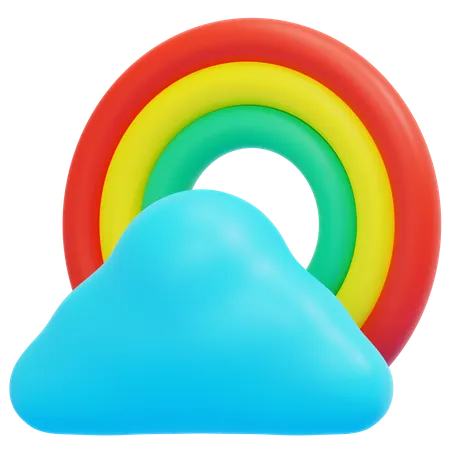 Météo arc-en-ciel  3D Icon