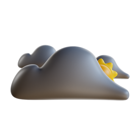 Météo Couverte  3D Icon