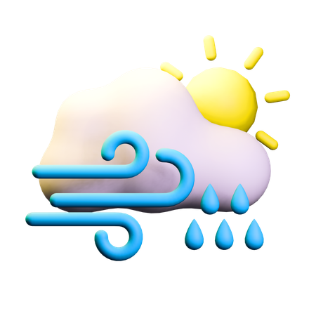 Météo pluvieuse  3D Icon