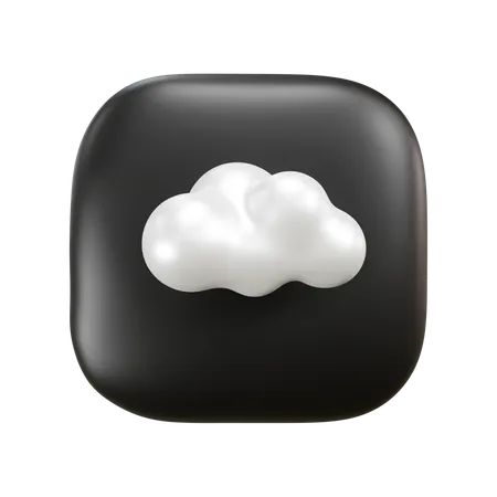 Météo nuageuse  3D Icon