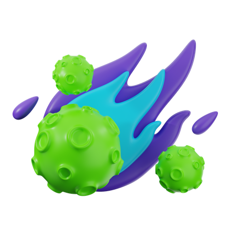 Meteor  3D Icon