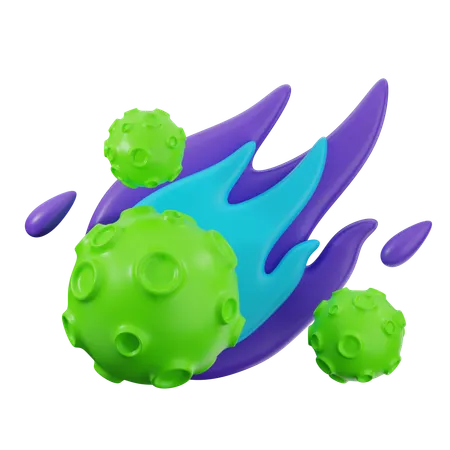Meteor  3D Icon