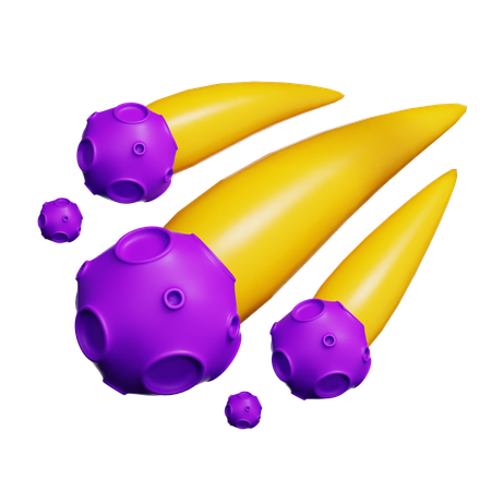 Meteor  3D Icon