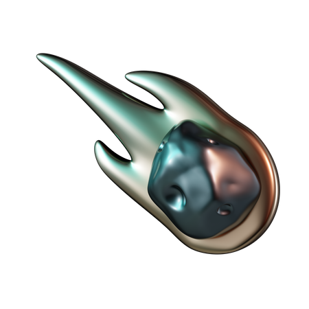 Meteor  3D Icon