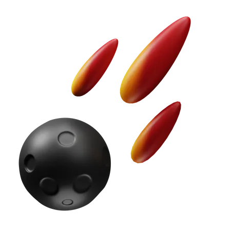 Meteor  3D Icon