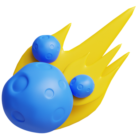 Meteorito  3D Icon