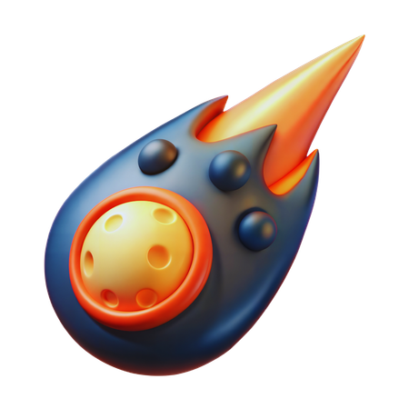 Meteorito  3D Icon