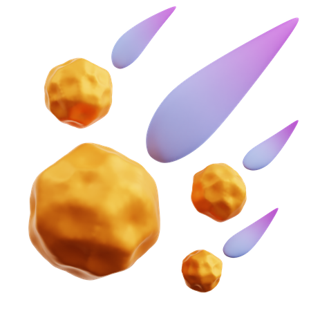 Meteorito  3D Icon