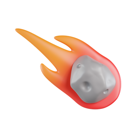 Meteorito cayendo  3D Icon
