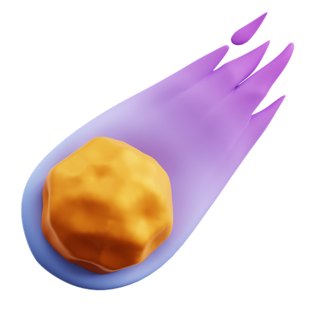 Meteorito cayendo  3D Icon