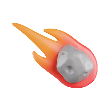 Meteorito cayendo  3D Icon