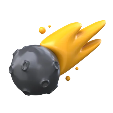 Meteorito  3D Icon