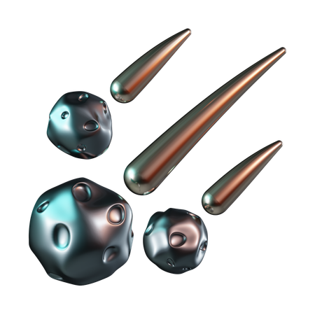 Meteoritos  3D Icon