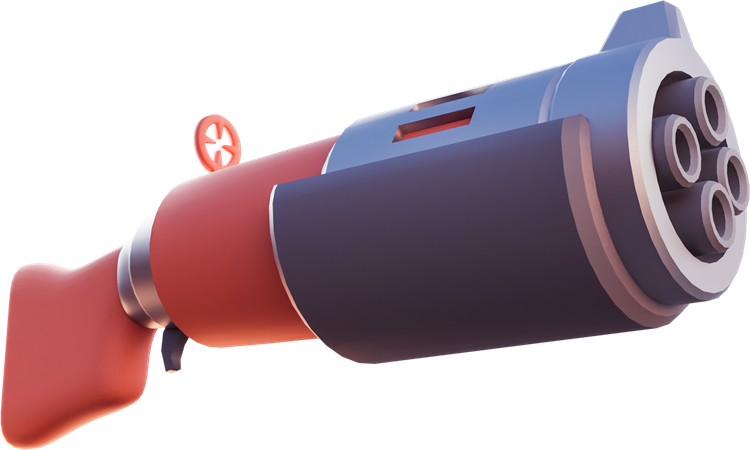Metralhadora  3D Icon