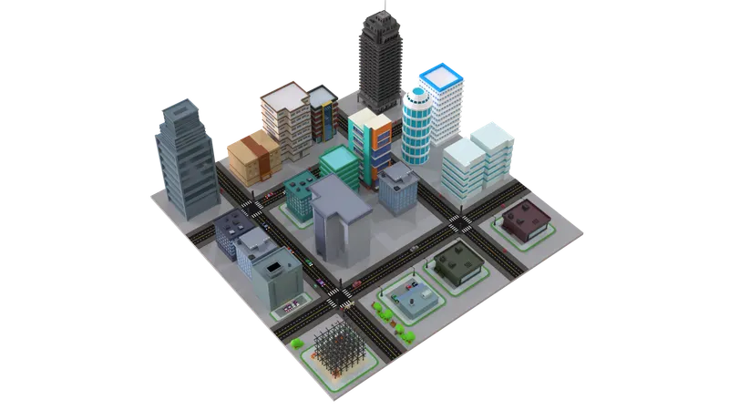 Metro City  3D Icon