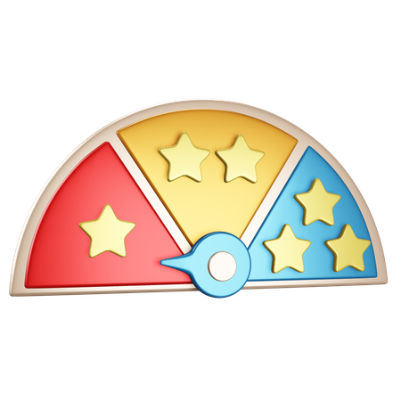 Medidor de estrellas  3D Icon