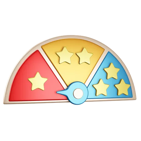 Medidor de estrellas  3D Icon