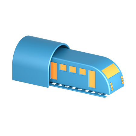 Metro Train  3D Icon