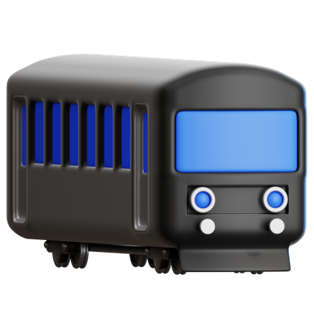 Metro Train  3D Icon