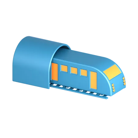 Metro Train  3D Icon