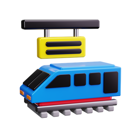 Metrô  3D Icon