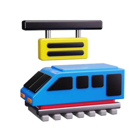 Metrô  3D Icon