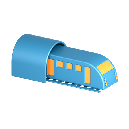 Tren metro  3D Icon