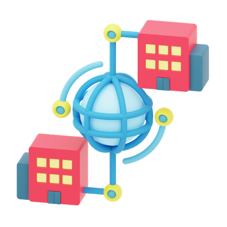 Metropolitan Area Network  3D Icon