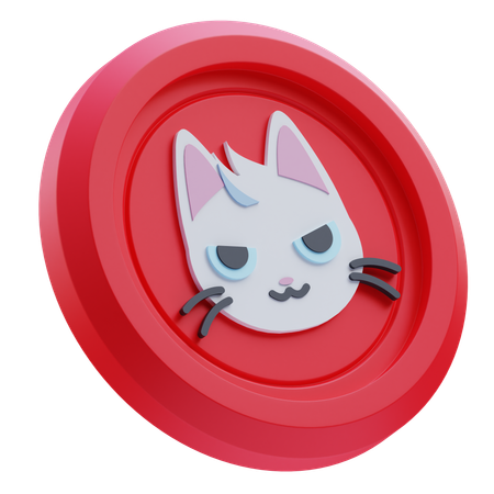 Mew criptomoeda  3D Icon