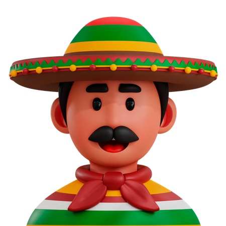 Mexicain  3D Icon