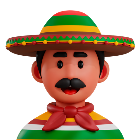 Mexican  3D Icon