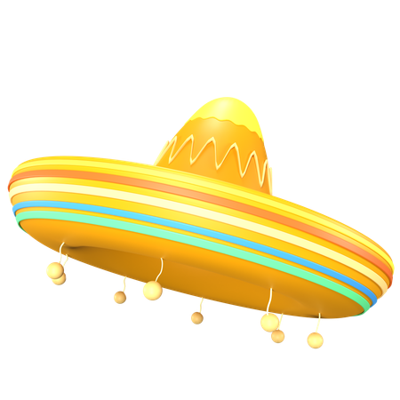 Mexican Hat  3D Icon