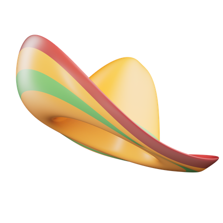 Mexican hat  3D Icon