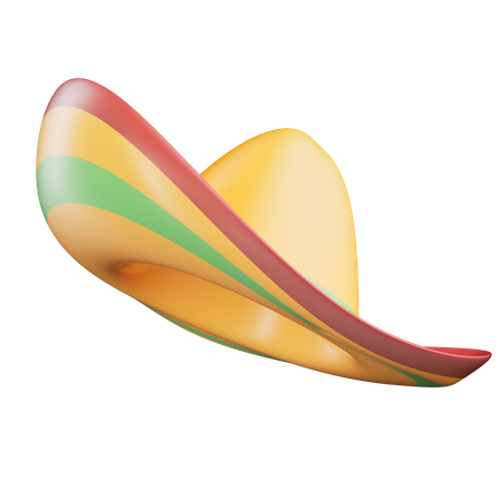 Mexican hat  3D Icon