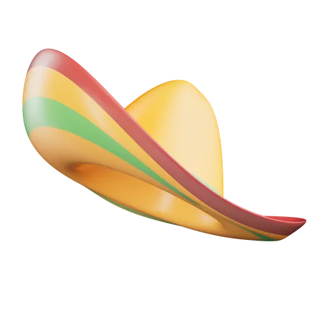 Mexican hat  3D Icon