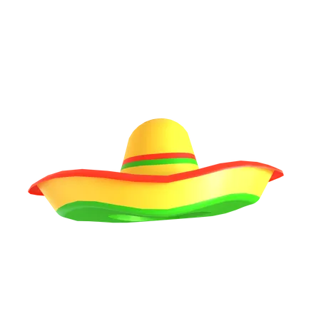 Mexican Hat 3 D Icon Good For Cinco De Mayo Design 3D Icon
