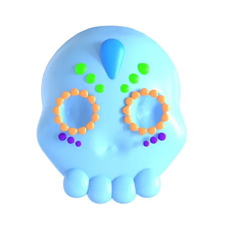 Mexican Skull 3 D Icon Good For Cinco De Mayo Design 3D Icon