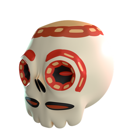 Mexican Skull  3D Icon