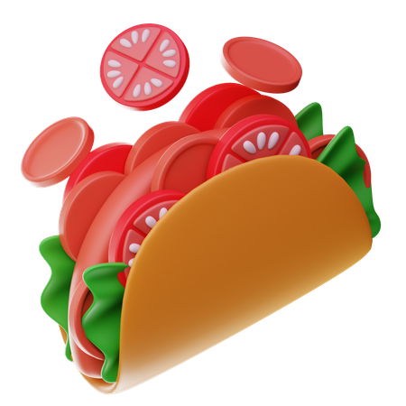 Mexican Taccos  3D Icon