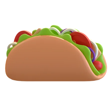 Mexican Taccos  3D Illustration